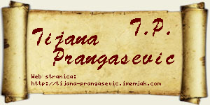 Tijana Prangašević vizit kartica